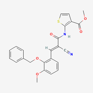 methyl 2-({3-[2-(benzyloxy)-3-methoxyphenyl]-2-cyanoacryloyl}amino)-3-thiophenecarboxylate