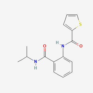 N-[2-(propan-2-ylcarbamoyl)phenyl]thiophene-2-carboxamide