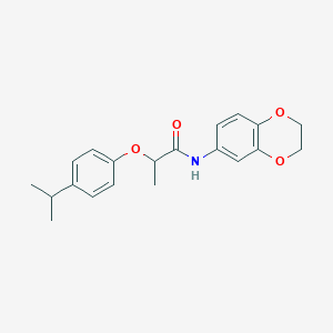 N-(2,3-dihydro-1,4-benzodioxin-6-yl)-2-(4-isopropylphenoxy)propanamide