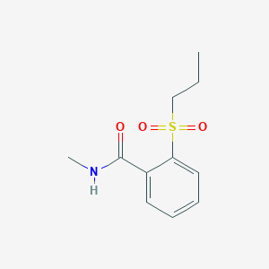 molecular formula C11H15NO3S B4660609 N-methyl-2-(propylsulfonyl)benzamide 