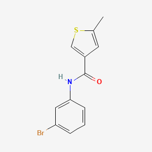 molecular formula C12H10BrNOS B4660616 N-(3-bromophenyl)-5-methylthiophene-3-carboxamide 