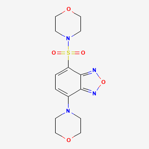 4-(MORPHOLIN-4-YL)-7-(MORPHOLINE-4-SULFONYL)-2,1,3-BENZOXADIAZOLE