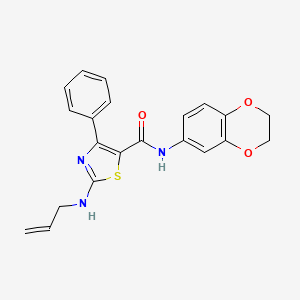 2-(allylamino)-N-(2,3-dihydro-1,4-benzodioxin-6-yl)-4-phenyl-1,3-thiazole-5-carboxamide