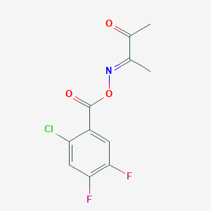 molecular formula C11H8ClF2NO3 B4660708 2,3-butanedione O-(2-chloro-4,5-difluorobenzoyl)oxime 