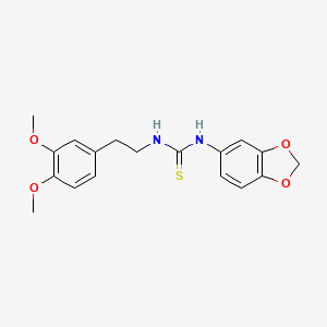 1-(1,3-Benzodioxol-5-yl)-3-[2-(3,4-dimethoxyphenyl)ethyl]thiourea