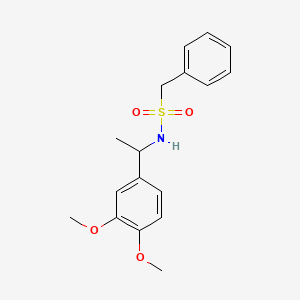 N-[1-(3,4-DIMETHOXYPHENYL)ETHYL](PHENYL)METHANESULFONAMIDE