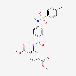 dimethyl 2-[(4-{methyl[(4-methylphenyl)sulfonyl]amino}benzoyl)amino]terephthalate