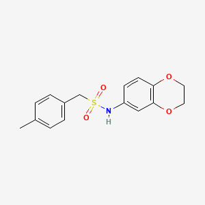 N-(2,3-dihydro-1,4-benzodioxin-6-yl)-1-(4-methylphenyl)methanesulfonamide