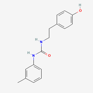 molecular formula C16H18N2O2 B4660791 1-[2-(4-hydroxyphenyl)ethyl]-3-(3-methylphenyl)urea 