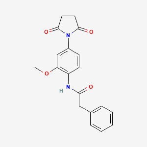 N-[4-(2,5-dioxopyrrolidin-1-yl)-2-methoxyphenyl]-2-phenylacetamide