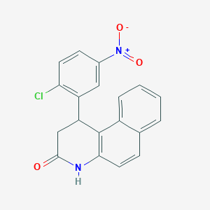 1-(2-chloro-5-nitrophenyl)-1,4-dihydrobenzo[f]quinolin-3(2H)-one