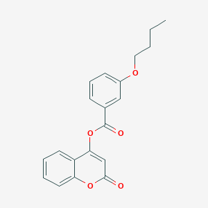 2-oxo-2H-chromen-4-yl 3-butoxybenzoate