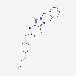 N-(4-butylphenyl)-N'-[3,5-dimethyl-1-(2-methylbenzyl)-1H-pyrazol-4-yl]urea