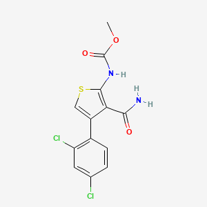 molecular formula C13H10Cl2N2O3S B4660917 methyl [3-(aminocarbonyl)-4-(2,4-dichlorophenyl)-2-thienyl]carbamate 