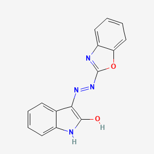 3-(2-Benzooxazol-2-ylhydrazinyl)indol-2-one