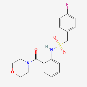 1-(4-fluorophenyl)-N-[2-(4-morpholinylcarbonyl)phenyl]methanesulfonamide