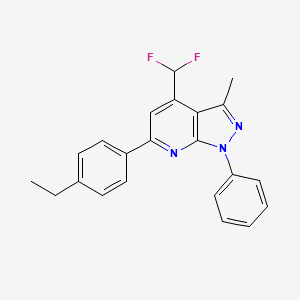 4-(difluoromethyl)-6-(4-ethylphenyl)-3-methyl-1-phenyl-1H-pyrazolo[3,4-b]pyridine