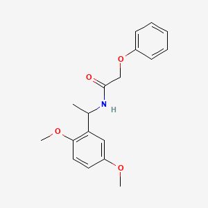 N-[1-(2,5-dimethoxyphenyl)ethyl]-2-phenoxyacetamide