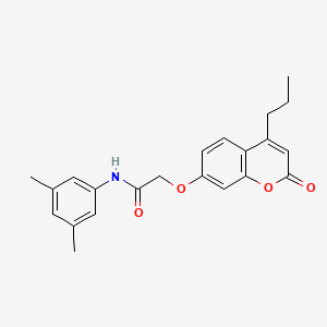 N-(3,5-dimethylphenyl)-2-[(2-oxo-4-propyl-2H-chromen-7-yl)oxy]acetamide