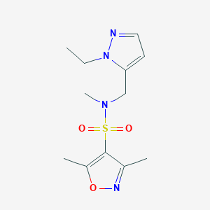 N-[(1-ethyl-1H-pyrazol-5-yl)methyl]-N,3,5-trimethyl-4-isoxazolesulfonamide