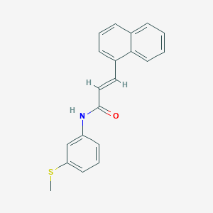 N-[3-(methylthio)phenyl]-3-(1-naphthyl)acrylamide