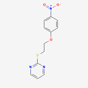 2-[2-(4-Nitrophenoxy)ethylsulfanyl]pyrimidine