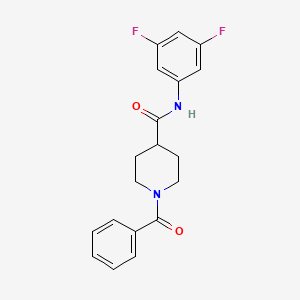 1-benzoyl-N-(3,5-difluorophenyl)-4-piperidinecarboxamide