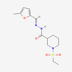 1-(ethylsulfonyl)-N'-[(5-methyl-2-furyl)methylene]-3-piperidinecarbohydrazide