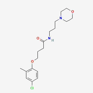 molecular formula C18H27ClN2O3 B4661114 4-(4-chloro-2-methylphenoxy)-N-[3-(morpholin-4-yl)propyl]butanamide 