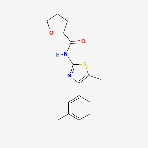 N-[4-(3,4-dimethylphenyl)-5-methyl-1,3-thiazol-2-yl]tetrahydro-2-furancarboxamide