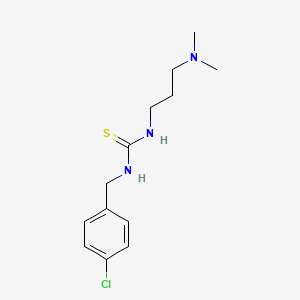 molecular formula C13H20ClN3S B4661137 N-(4-chlorobenzyl)-N'-[3-(dimethylamino)propyl]thiourea 