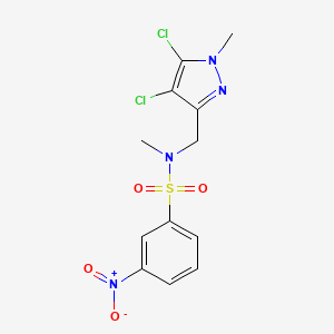 N~1~-[(4,5-DICHLORO-1-METHYL-1H-PYRAZOL-3-YL)METHYL]-N~1~-METHYL-3-NITRO-1-BENZENESULFONAMIDE