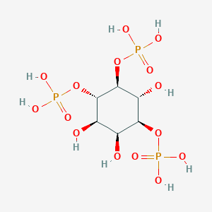 molecular formula C6H12O15P3 · 3Na B046612 [(1S,2R,3S,4S,5R,6S)-2,3,5-三羟基-4,6-二膦酸氧基环己基] 磷酸二氢盐 CAS No. 2068-89-5