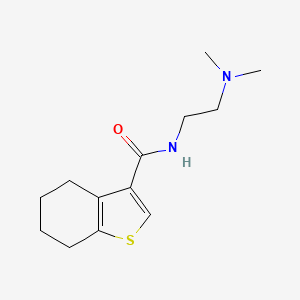 molecular formula C13H20N2OS B4661215 N-[2-(dimethylamino)ethyl]-4,5,6,7-tetrahydro-1-benzothiophene-3-carboxamide 