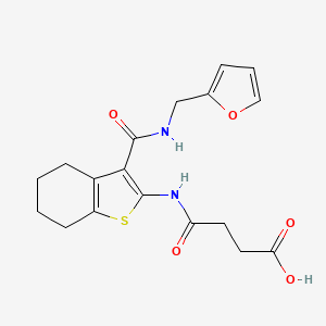 4-[(3-{[(2-furylmethyl)amino]carbonyl}-4,5,6,7-tetrahydro-1-benzothien-2-yl)amino]-4-oxobutanoic acid