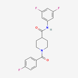 N-(3,5-difluorophenyl)-1-(4-fluorobenzoyl)piperidine-4-carboxamide