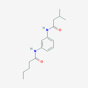 N-{3-[(3-methylbutanoyl)amino]phenyl}pentanamide