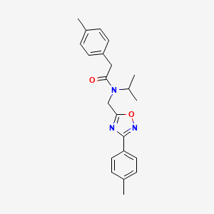 N-isopropyl-2-(4-methylphenyl)-N-{[3-(4-methylphenyl)-1,2,4-oxadiazol-5-yl]methyl}acetamide