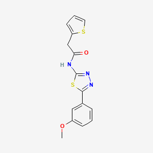 molecular formula C15H13N3O2S2 B4661334 N-[5-(3-methoxyphenyl)-1,3,4-thiadiazol-2-yl]-2-(2-thienyl)acetamide 