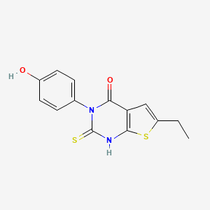 6-ethyl-3-(4-hydroxyphenyl)-2-mercaptothieno[2,3-d]pyrimidin-4(3H)-one