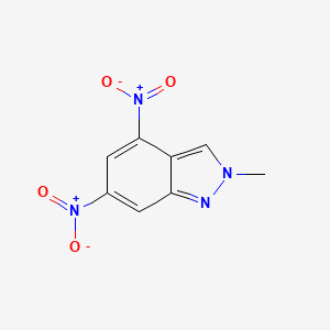 molecular formula C8H6N4O4 B4661357 2-methyl-4,6-dinitro-2H-indazole 