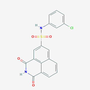 N-(3-chlorophenyl)-1,3-dioxo-2,3-dihydro-1H-benzo[de]isoquinoline-5-sulfonamide