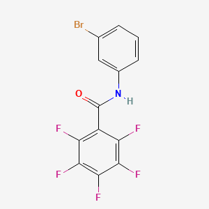 molecular formula C13H5BrF5NO B4661429 N-(3-bromophenyl)-2,3,4,5,6-pentafluorobenzamide 