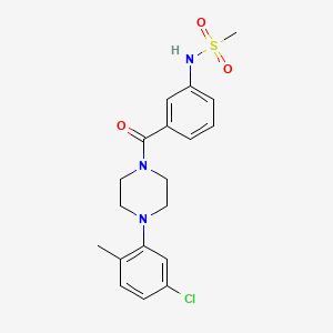 N-(3-{[4-(5-chloro-2-methylphenyl)-1-piperazinyl]carbonyl}phenyl)methanesulfonamide