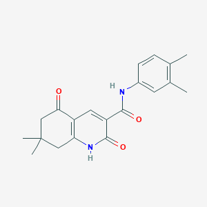 N-(3,4-dimethylphenyl)-7,7-dimethyl-2,5-dioxo-1,2,5,6,7,8-hexahydro-3-quinolinecarboxamide