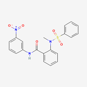 2-[methyl(phenylsulfonyl)amino]-N-(3-nitrophenyl)benzamide