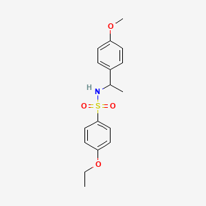 4-ETHOXY-N-[1-(4-METHOXYPHENYL)ETHYL]BENZENE-1-SULFONAMIDE