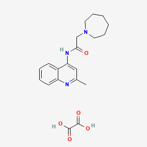 2-(1-azepanyl)-N-(2-methyl-4-quinolinyl)acetamide oxalate