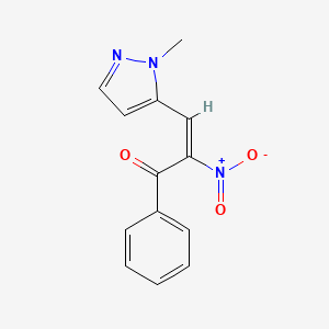 (E)-3-(1-METHYL-1H-PYRAZOL-5-YL)-2-NITRO-1-PHENYL-2-PROPEN-1-ONE