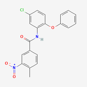 molecular formula C20H15ClN2O4 B4661567 N-(5-chloro-2-phenoxyphenyl)-4-methyl-3-nitrobenzamide 